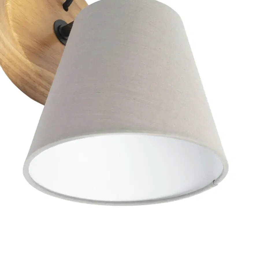 QAZQA wandlampen cupy grijs e14