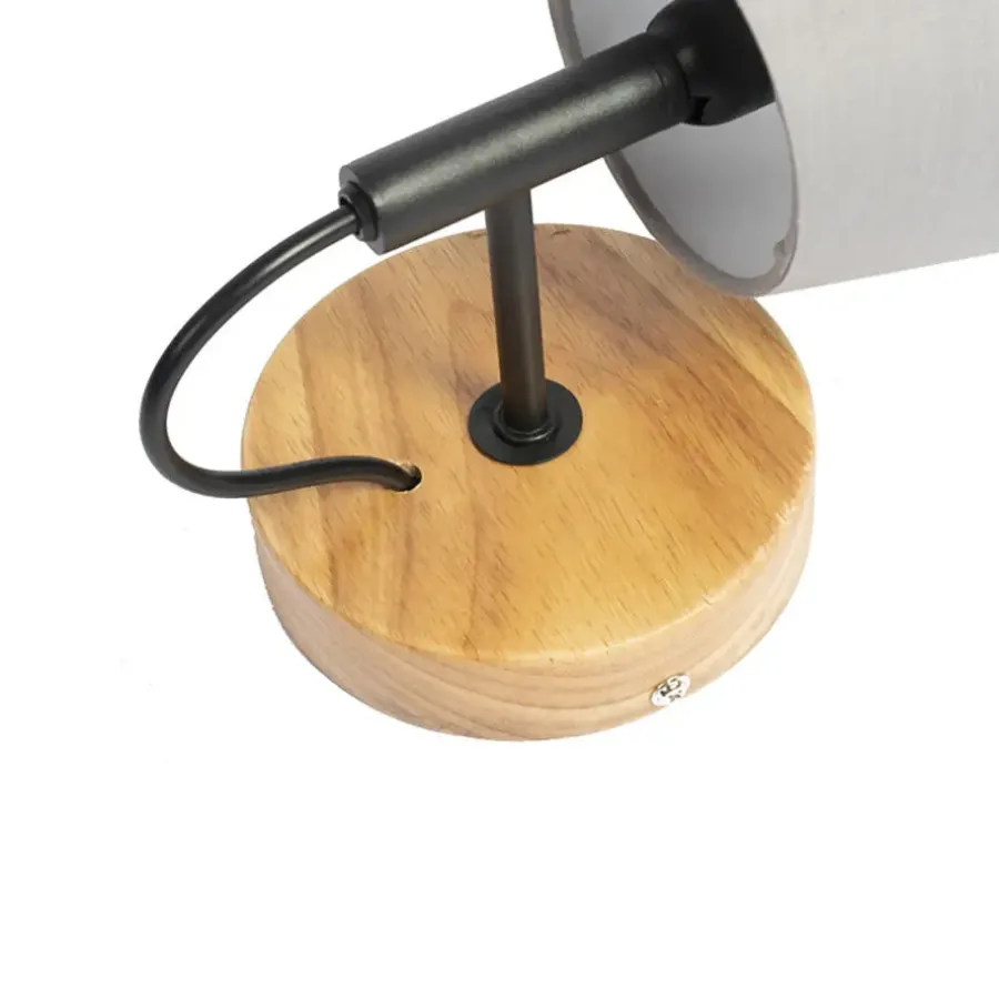 QAZQA wandlampen cupy grijs e14