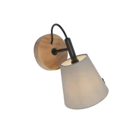 QAZQA wandlampen cupy grijs e14