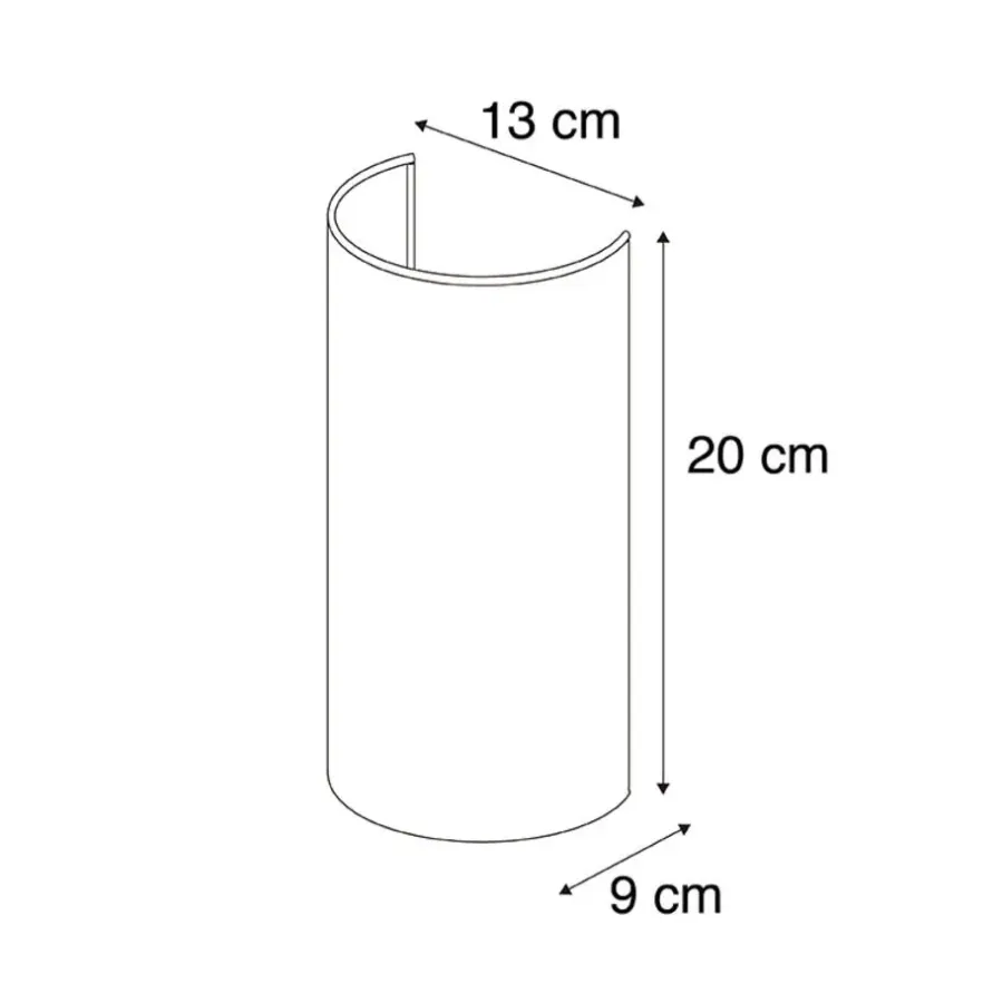 Wandlampen-QAZQA wandlampen drum wit e27
