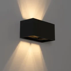 Wandlampen-QAZQA wandlampen edwin zwart g9