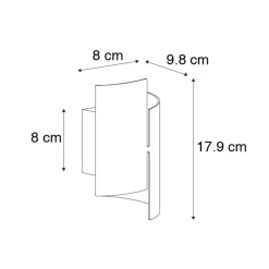 Wandlampen-QAZQA wandlampen faldo zwart g9