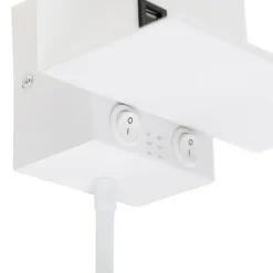 Wandlampen-QAZQA wandlampen flero wit g9