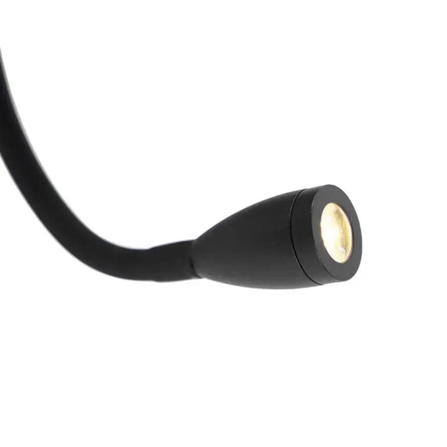 Wandlampen-QAZQA wandlampen flero zwart g9