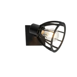 Wandlampen-QAZQA wandlampen fotu zwart e27