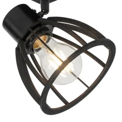 Wandlampen-QAZQA wandlampen fotu zwart e27