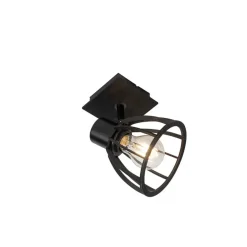 Wandlampen-QAZQA wandlampen fotu zwart e27