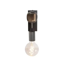 Wandlampen-QAZQA wandlampen gallow zwart e27
