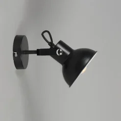 QAZQA wandlampen guida zwart e14