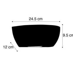 QAZQA wandlampen hiske wit e14