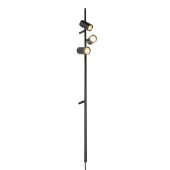 Wandlampen-QAZQA wandlampen jeana luxe zwart gu10