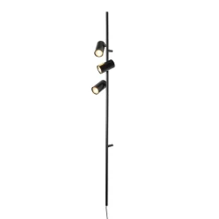 Wandlampen-QAZQA wandlampen jeana luxe zwart gu10
