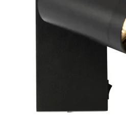 Wandlampen-QAZQA wandlampen jeana luxe zwart gu10