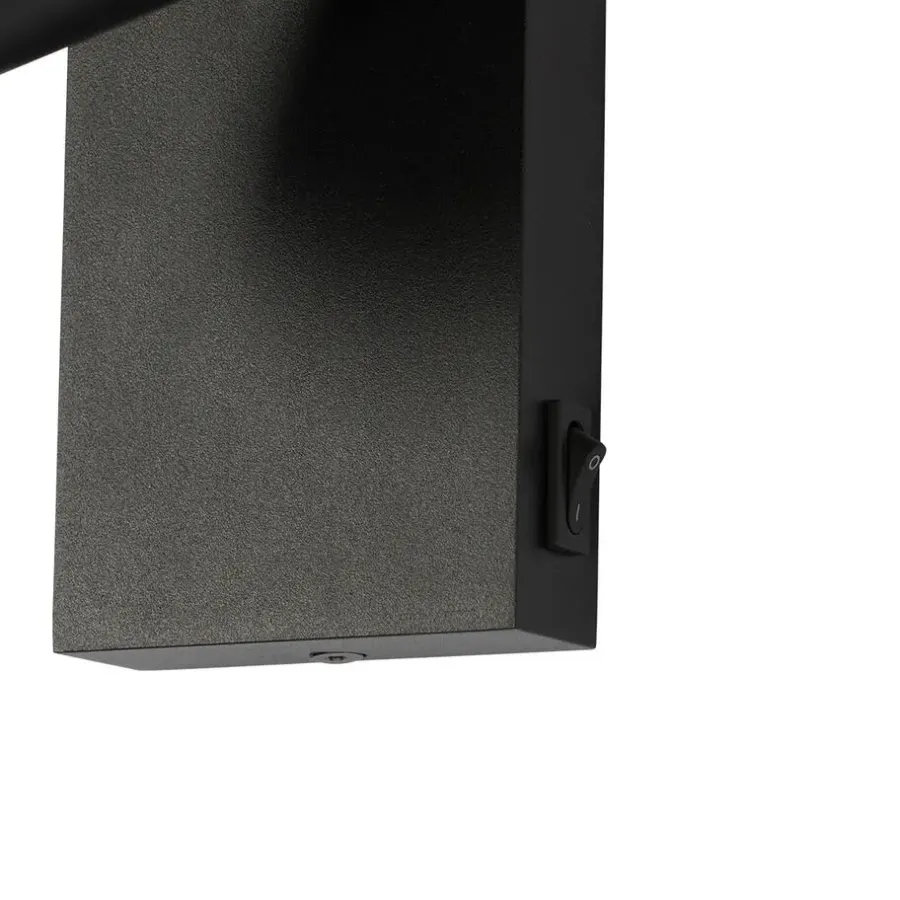 Wandlampen-QAZQA wandlampen jeana luxe zwart gu10
