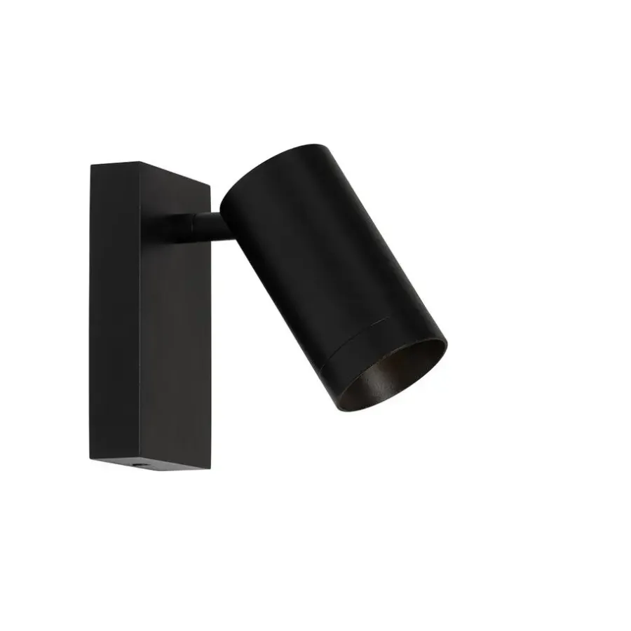 Wandlampen-QAZQA wandlampen jeana luxe zwart gu10