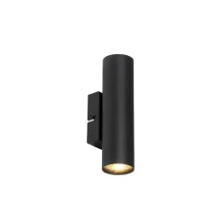 Wandlampen-QAZQA wandlampen jeana zwart gu10