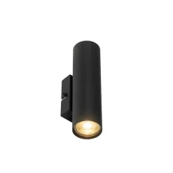 Wandlampen-QAZQA wandlampen jeana zwart gu10