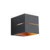 Wandlampen-QAZQA wandlampen joris groove zwart geïntegreerde led