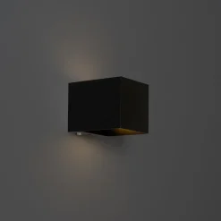 Wandlampen-QAZQA wandlampen joris zwart geïntegreerde led