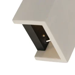 QAZQA wandlampen meave wl grijs g9