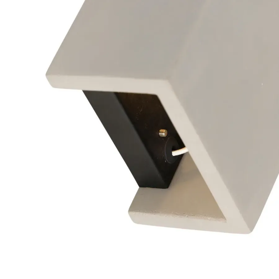 QAZQA wandlampen meave wl grijs g9