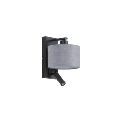 QAZQA wandlampen puglia grijs e27