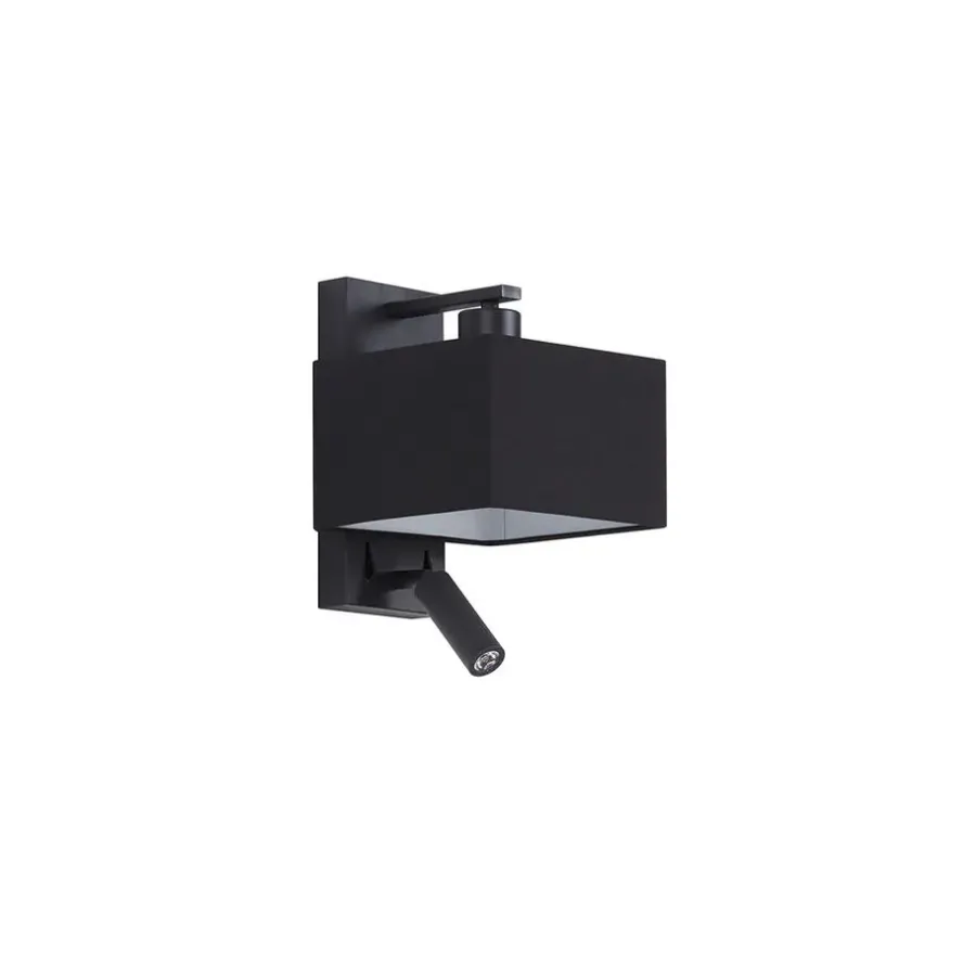 Wandlampen-QAZQA wandlampen puglia zwart e27