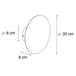 Wandlampen-QAZQA wandlampen pulley goudkleurig g9