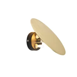 Wandlampen-QAZQA wandlampen pulley goudkleurig g9