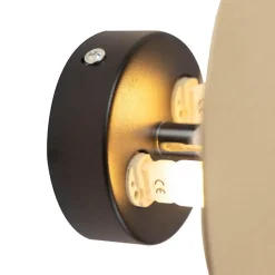 Wandlampen-QAZQA wandlampen pulley goudkleurig g9