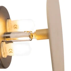 Wandlampen-QAZQA wandlampen pulley goudkleurig g9