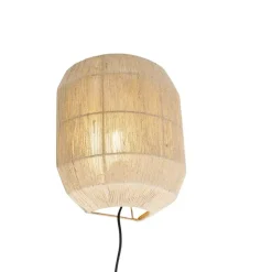 Wandlampen-QAZQA wandlampen riki beige e27