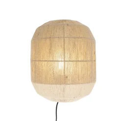 Wandlampen-QAZQA wandlampen riki beige e27