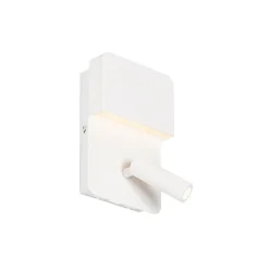 Wandlampen-QAZQA wandlampen robin wit geïntegreerde led