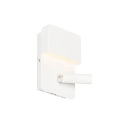 Wandlampen-QAZQA wandlampen robin wit geïntegreerde led