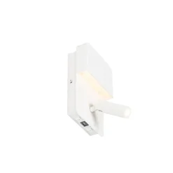 Wandlampen-QAZQA wandlampen robin wit geïntegreerde led