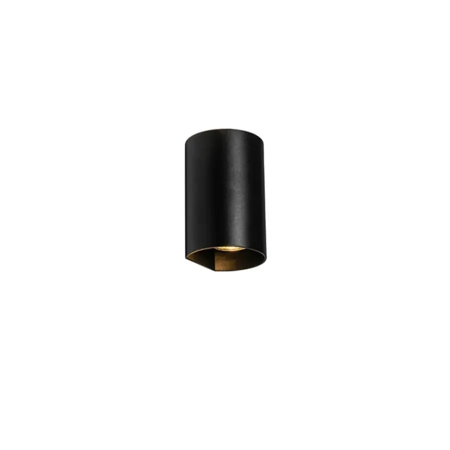 Wandlampen-QAZQA wandlampen sabbir zwart gu10