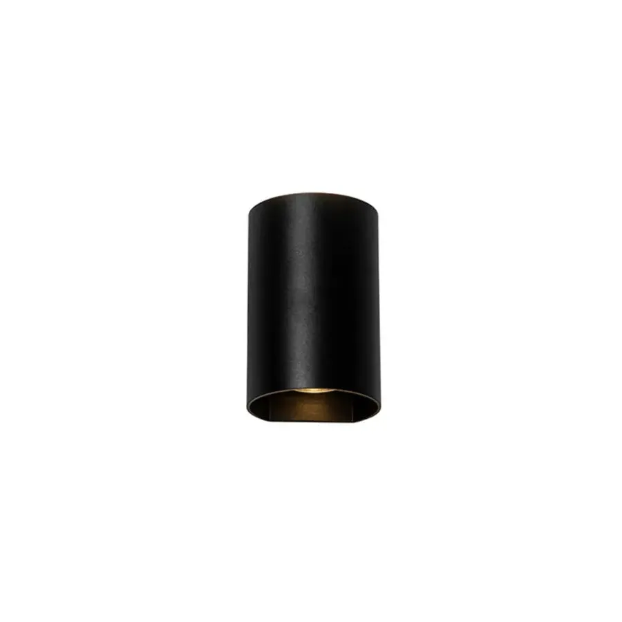 Wandlampen-QAZQA wandlampen sabbir zwart gu10