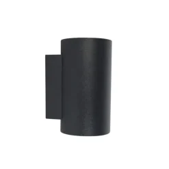 QAZQA wandlampen sandy zwart gu10