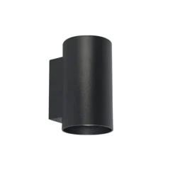 QAZQA wandlampen sandy zwart gu10