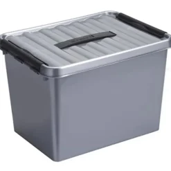 Sunware Q-line opbergbox 22L metaal zwart