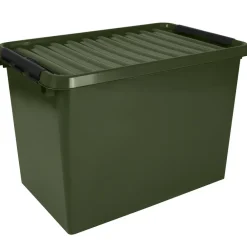 Sunware Q-line opbergbox recycled 72L groen zwart