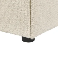 2-Persoons Bedden-Beliani QUILLIEN - Bed met opbergruimte - Beige - 180 x 200 cm - Polyester