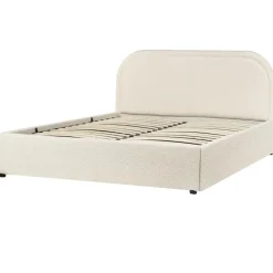 Beliani QUILLIEN - Bed met opbergruimte - Beige - 140 x 200 cm - Polyester