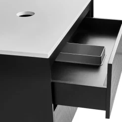 Leen Bakker QUINTELA - Badkamermeubel - Zwart - 80 x 52 cm - MDF