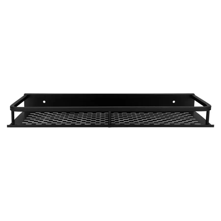 Wandplanken-QUVIO Badkamer plankje Aluminium - Zwart - 40 cm