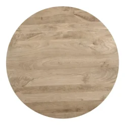 QUVIO Eettafel Sofia - Rond - Ø130 - Kruispoot - Naturel