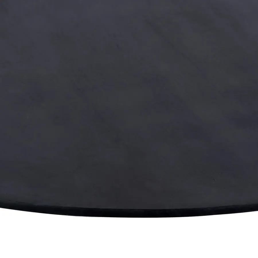 QUVIO Eettafel Sofia – Rond – Ø120 – Kruispoot – Mangohout – Zwart