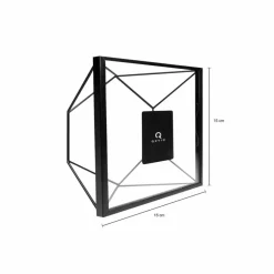 Fotolijsten-QUVIO Fotolijstje hexagon set van 3 - Zwart