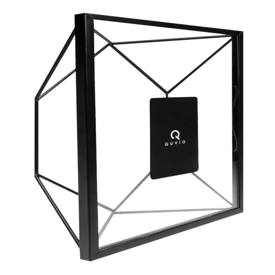 Fotolijsten-QUVIO Fotolijstje hexagon staal 15 x 15cm - Zwart